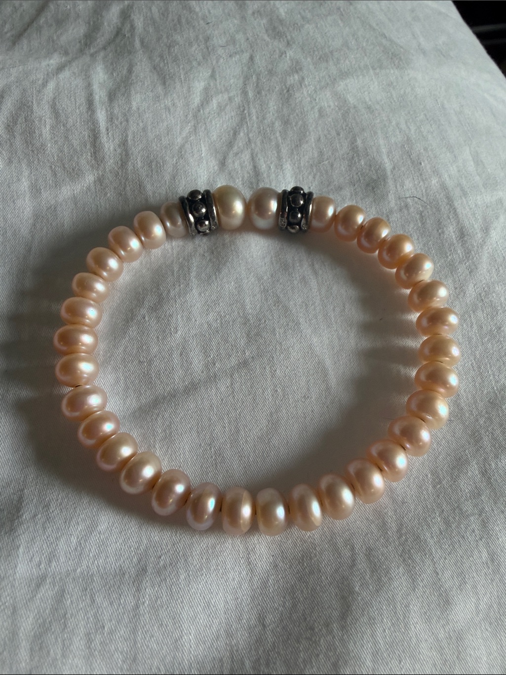 Bailey Banks And Biddle Pink Pearl Bracelet